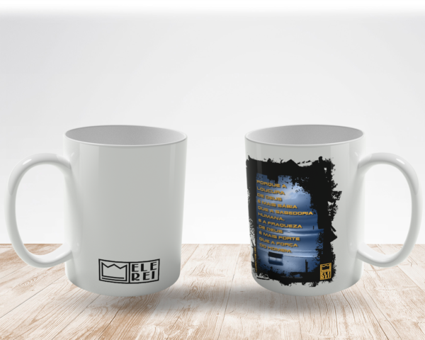 Caneca de Porcelana Ele Rei – 1ª Corintíos 1:25 - Imagem 2