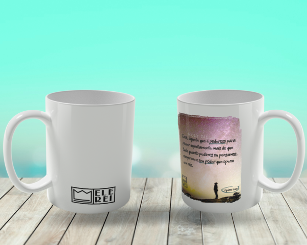 Caneca de Porcelana Ele Rei – Efésios 3:20 - Imagem 2