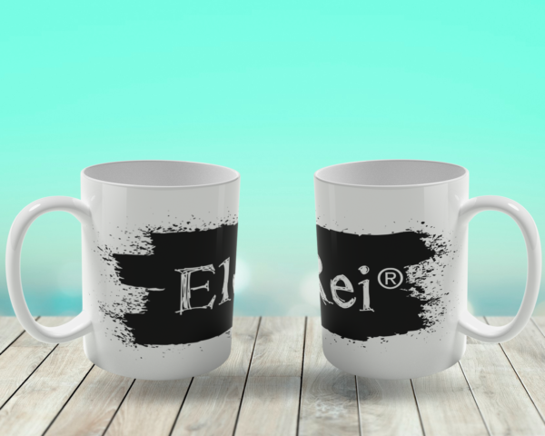 Caneca de Porcelana Ele Rei – Escrita – Mancha - Imagem 2