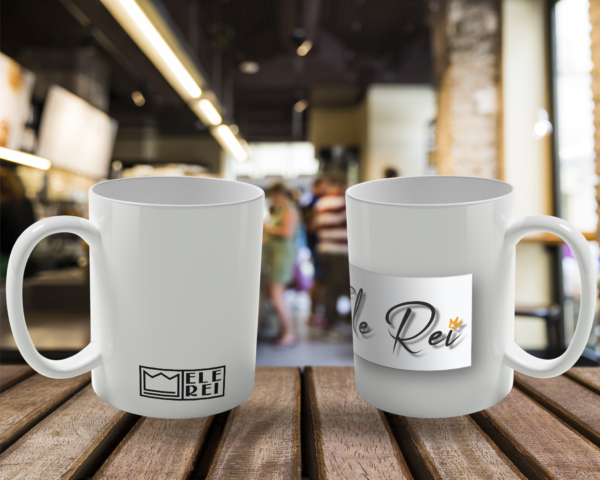 Caneca de Porcelana Ele Rei – Escrita – Etiqueta - Imagem 2