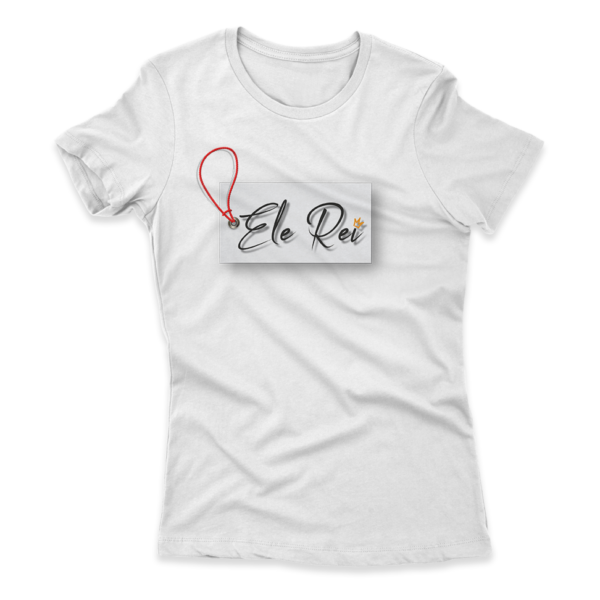Camiseta Feminina Ele Rei - Escrita - Etiqueta - Imagem 4