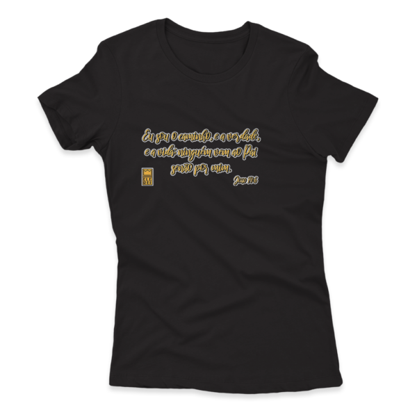 Camiseta Feminina Ele Rei - João 14:6 - Nº1 - Imagem 7