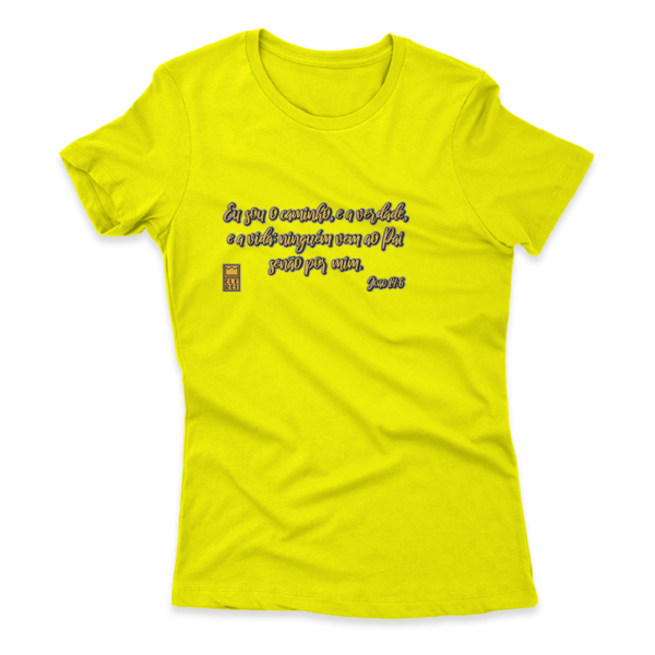 Camiseta Feminina Ele Rei - João 14:6 - Nº1 - Imagem 2