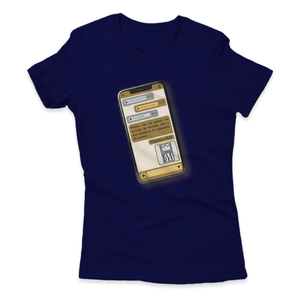 Camiseta Feminina Ele Rei - Provérbios 19:21 - Imagem 3