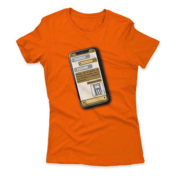 Camiseta Feminina Ele Rei - Provérbios 19:21 - Imagem 6