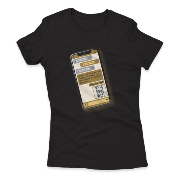 Camiseta Feminina Ele Rei - Provérbios 19:21 - Imagem 7