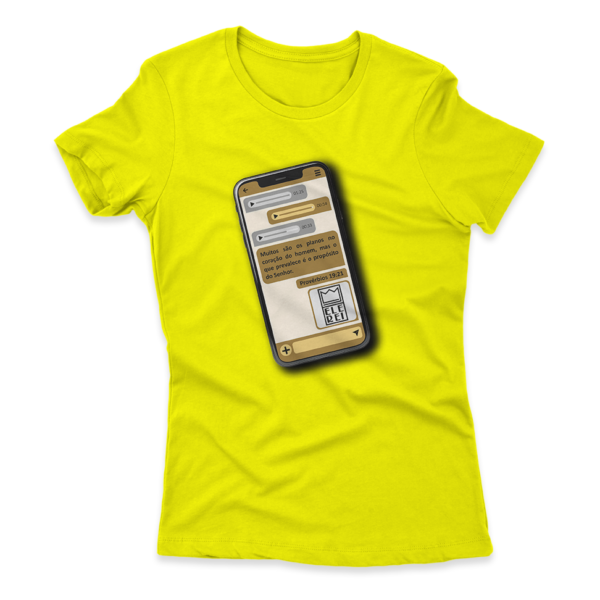 Camiseta Feminina Ele Rei - Provérbios 19:21 - Imagem 2