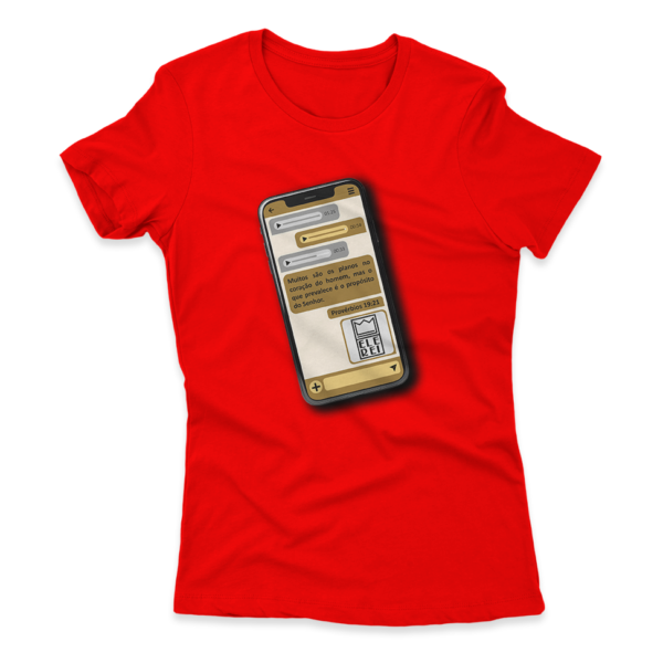 Camiseta Feminina Ele Rei - Provérbios 19:21 - Imagem 9