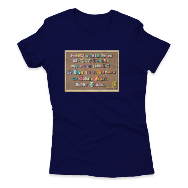 Camiseta Feminina Ele Rei – Romanos 6:23 – Nº2 - Imagem 3