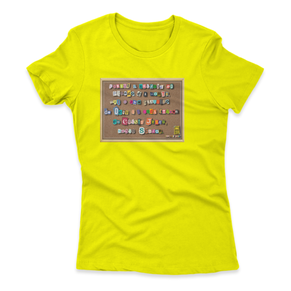 Camiseta Feminina Ele Rei – Romanos 6:23 – Nº2 - Imagem 2