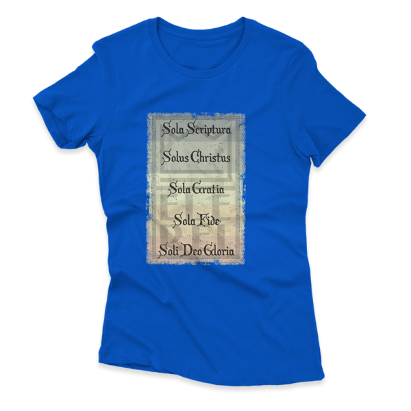 Camiseta Feminina Ele Rei - 5 Solas – Cartaz - Imagem 4