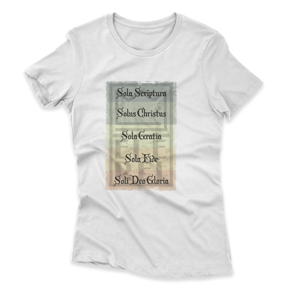Camiseta Feminina Ele Rei - 5 Solas – Cartaz