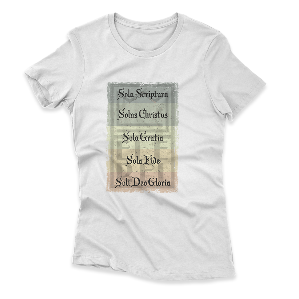 Camiseta Feminina Ele Rei - 5 Solas – Cartaz