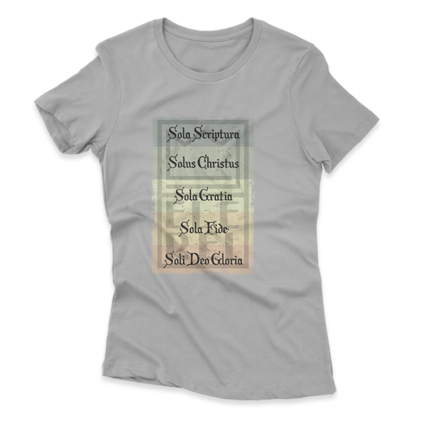Camiseta Feminina Ele Rei - 5 Solas – Cartaz - Imagem 5