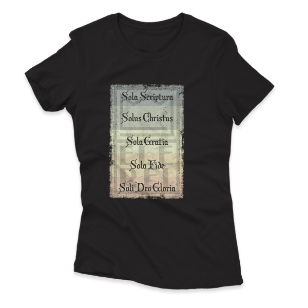 Camiseta Feminina Ele Rei - 5 Solas – Cartaz - Imagem 7