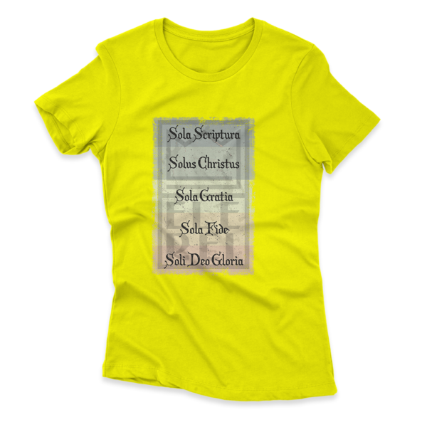 Camiseta Feminina Ele Rei - 5 Solas – Cartaz - Imagem 2