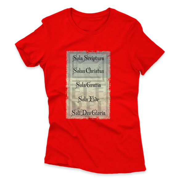 Camiseta Feminina Ele Rei - 5 Solas – Cartaz - Imagem 9
