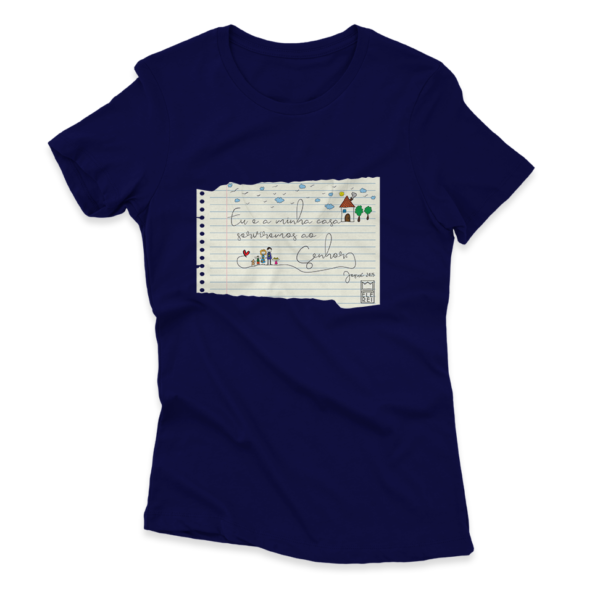 Camiseta Feminina Ele Rei – Josué 24:15 - Imagem 3