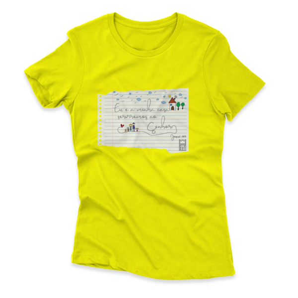 Camiseta Feminina Ele Rei – Josué 24:15 - Imagem 2