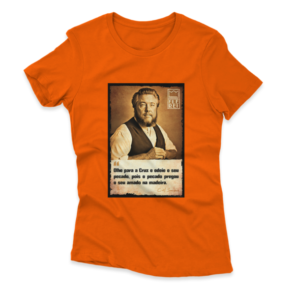 Camiseta Feminina Ele Rei – Spurgeon – Olhe para Cruz - Imagem 6