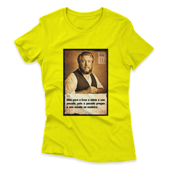 Camiseta Feminina Ele Rei – Spurgeon – Olhe para Cruz - Imagem 2