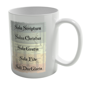 Caneca de Porcelana Ele Rei – 5 Solas – Cartaz