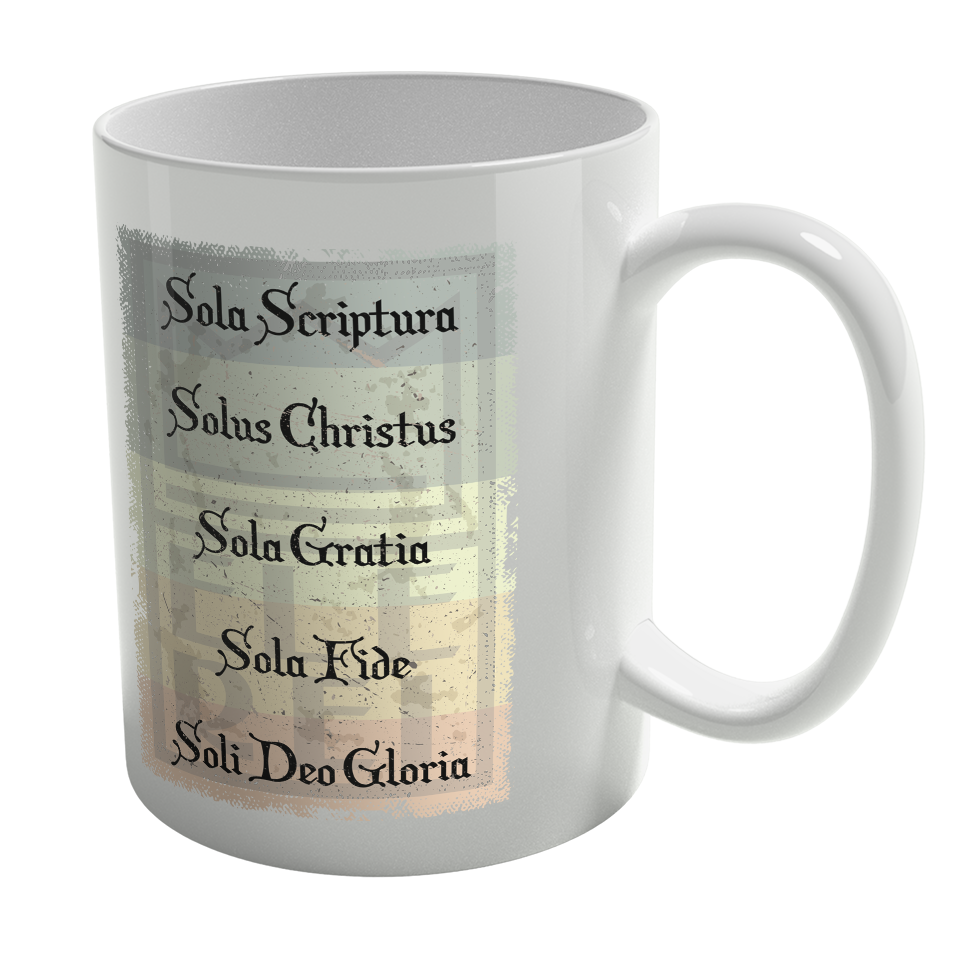Caneca de Porcelana Ele Rei – 5 Solas – Cartaz