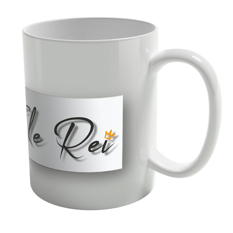 Caneca de Porcelana Ele Rei – Escrita – Etiqueta