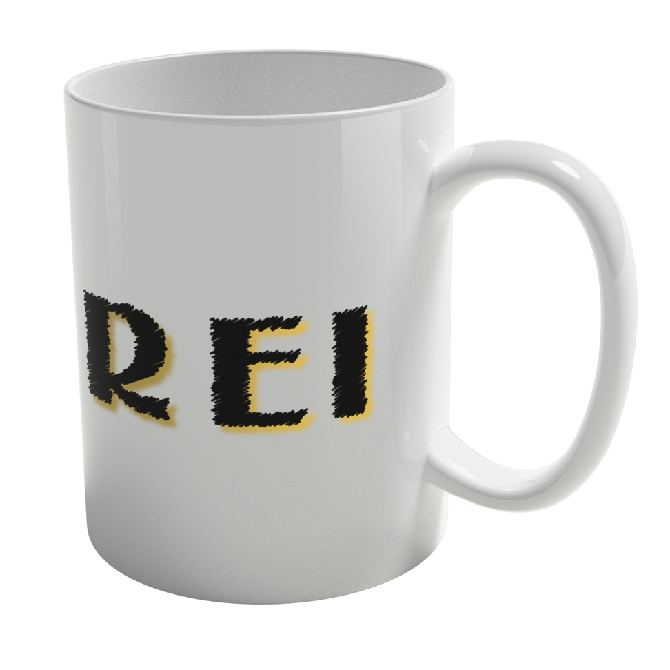 Caneca de Porcelana Ele Rei – Escrita – Riscado