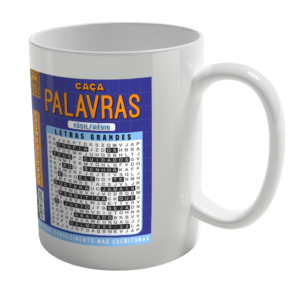Caneca de Porcelana Ele Rei – Salmos 55:22 – Azul