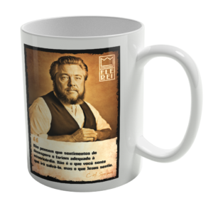 Caneca de Porcelana Ele Rei – Spurgeon – Sentimento