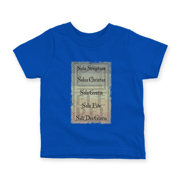 Camiseta Infantil Ele Rei - 5 Solas – Cartaz - Imagem 3