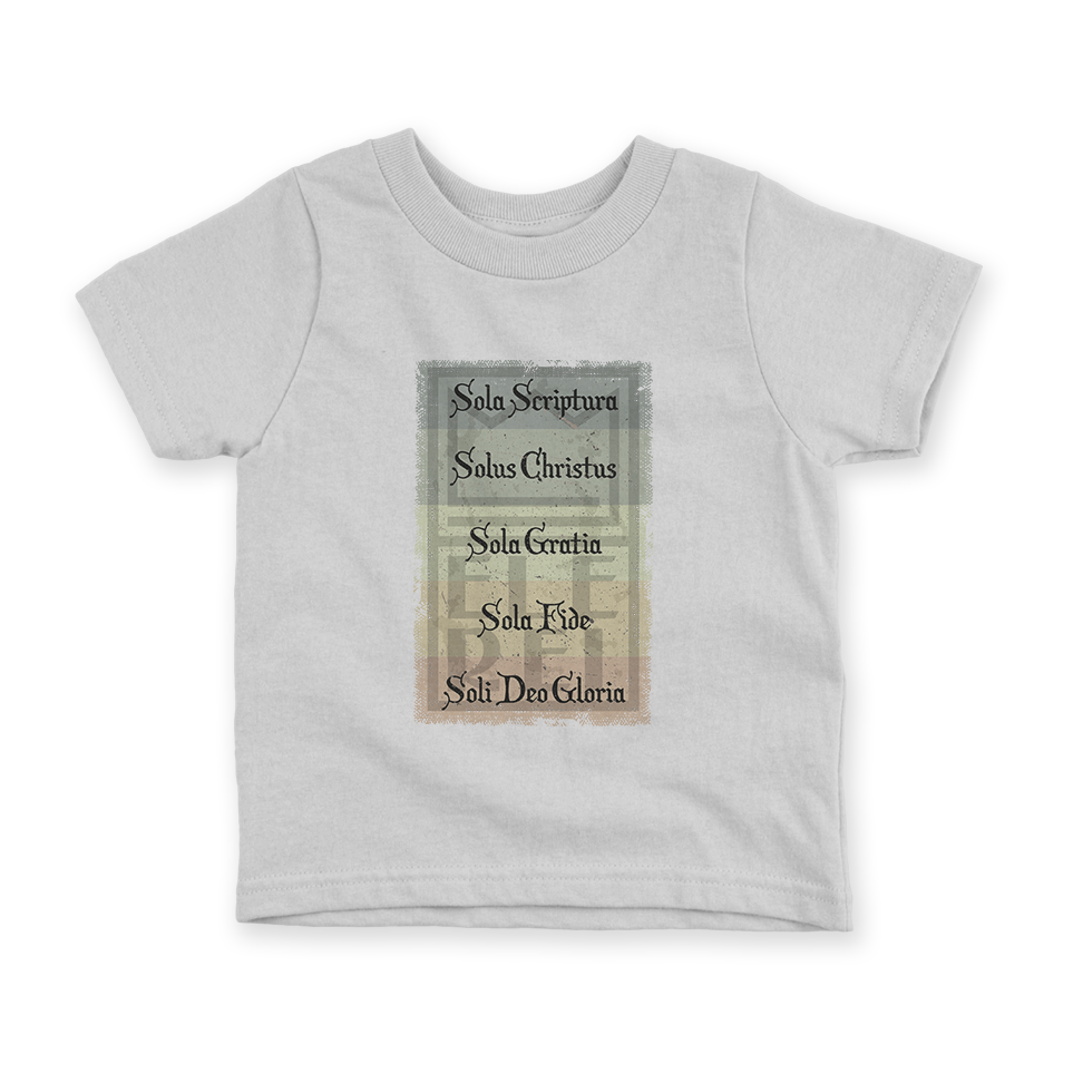 Camiseta Infantil Ele Rei - 5 Solas – Cartaz