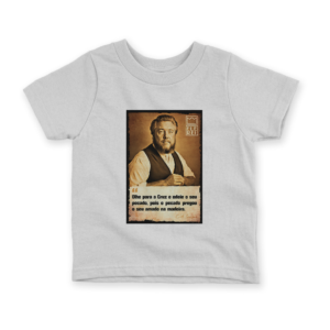 Camiseta Infantil Ele Rei – Spurgeon – Olhe para Cruz