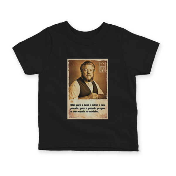Camiseta Infantil Ele Rei – Spurgeon – Olhe para Cruz - Imagem 4