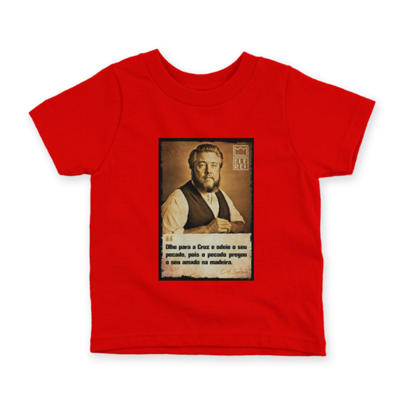 Camiseta Infantil Ele Rei – Spurgeon – Olhe para Cruz - Imagem 5