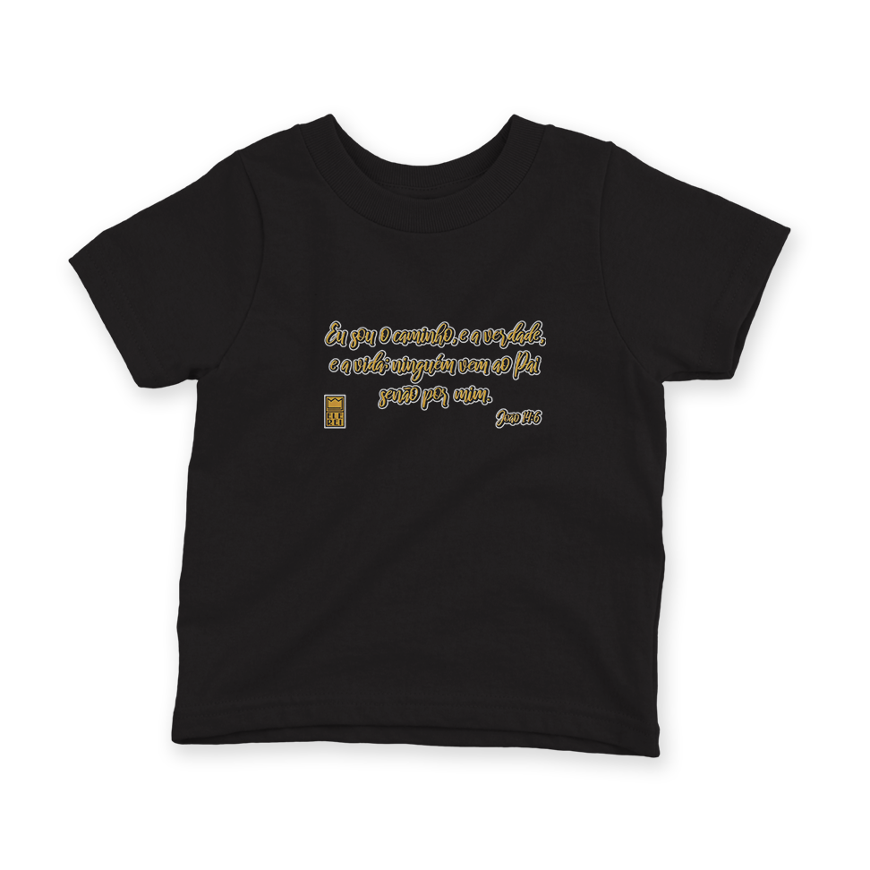 Camiseta Infantil Ele Rei – João 14:6 - Nº1 - Imagem 4