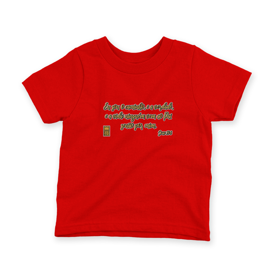 Camiseta Infantil Ele Rei – João 14:6 - Nº1 - Imagem 5