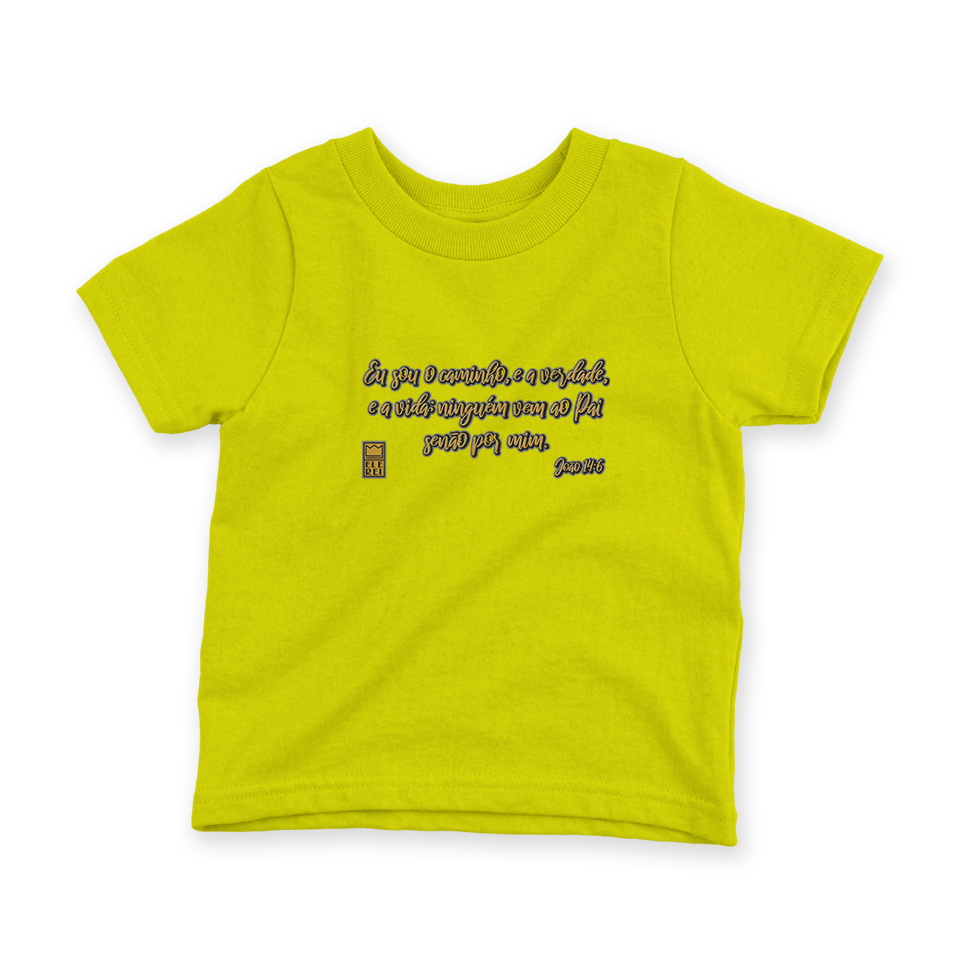 Camiseta Infantil Ele Rei – João 14:6 - Nº1 - Imagem 2