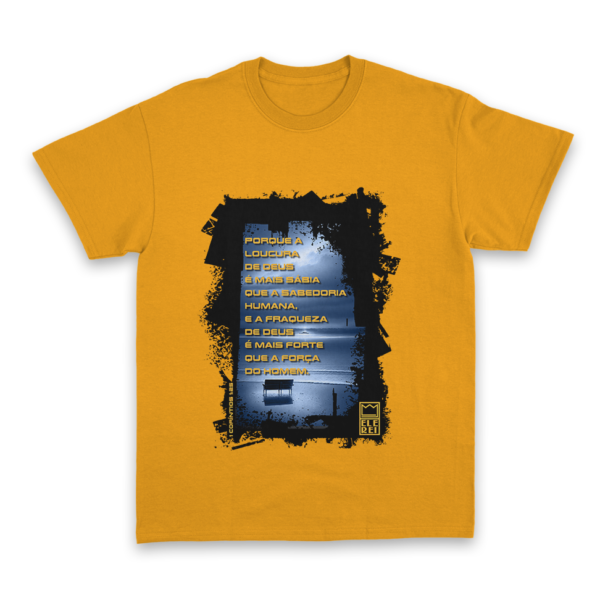 Camiseta Masculina Ele Rei - 1ª Corintíos 1:25 - Imagem 3