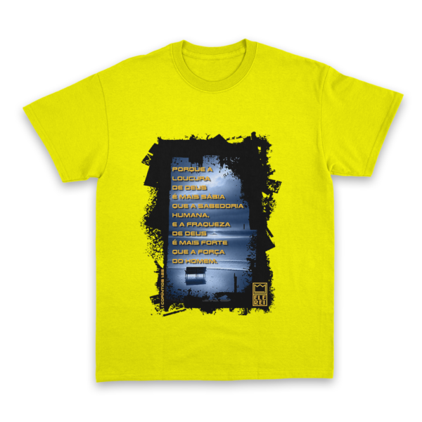 Camiseta Masculina Ele Rei - 1ª Corintíos 1:25 - Imagem 2