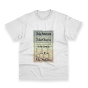 Camiseta Masculina Ele Rei - 5 Solas - Cartaz
