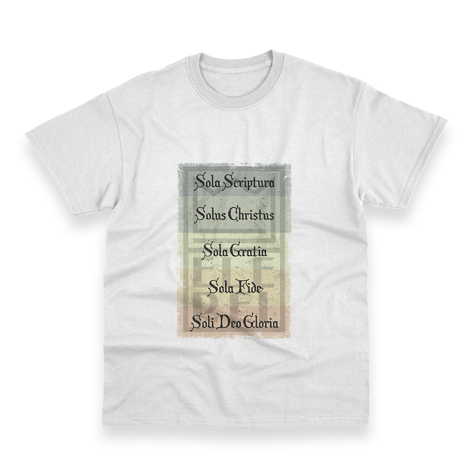 Camiseta Masculina Ele Rei - 5 Solas - Cartaz