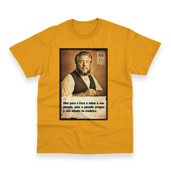 Camiseta Masculina Ele Rei – Spurgeon – Olhe para Cruz - Imagem 3