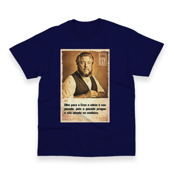 Camiseta Masculina Ele Rei – Spurgeon – Olhe para Cruz - Imagem 4