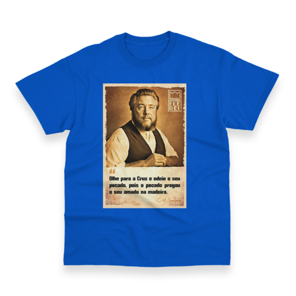 Camiseta Masculina Ele Rei – Spurgeon – Olhe para Cruz - Imagem 5