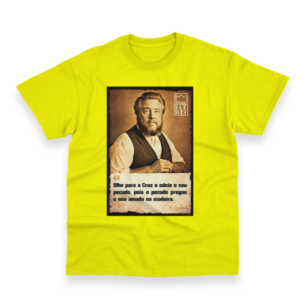 Camiseta Masculina Ele Rei – Spurgeon – Olhe para Cruz - Imagem 2