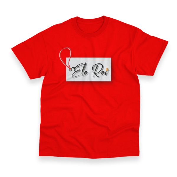 Camiseta Masculina Ele Rei - Escrita - Etiqueta - Imagem 11