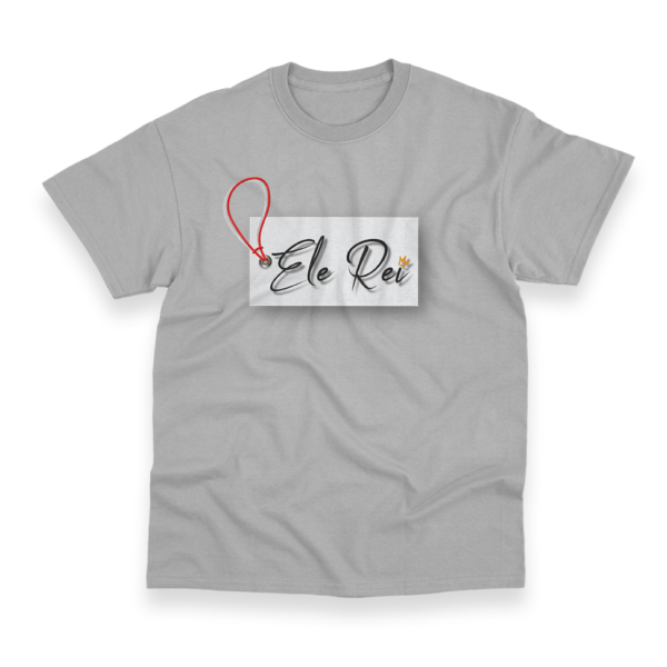 Camiseta Masculina Ele Rei - Escrita - Etiqueta - Imagem 6