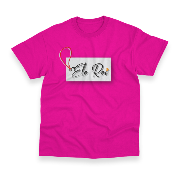 Camiseta Masculina Ele Rei - Escrita - Etiqueta - Imagem 9